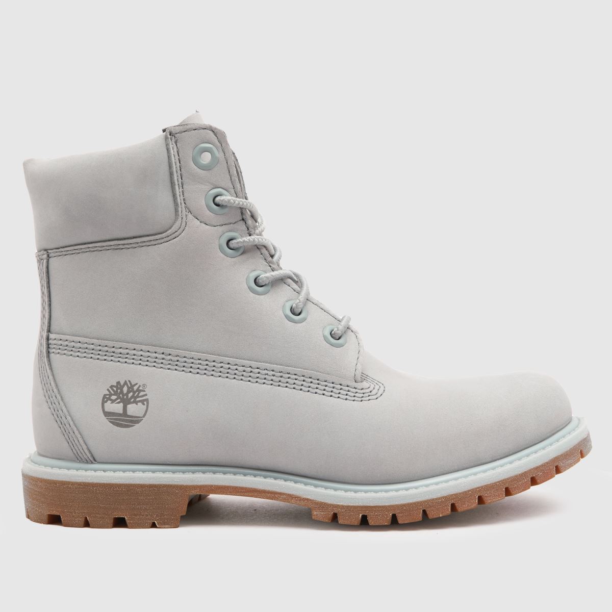 Timberland Premium 6 Inch Boots In Light Grey ShoeFreak