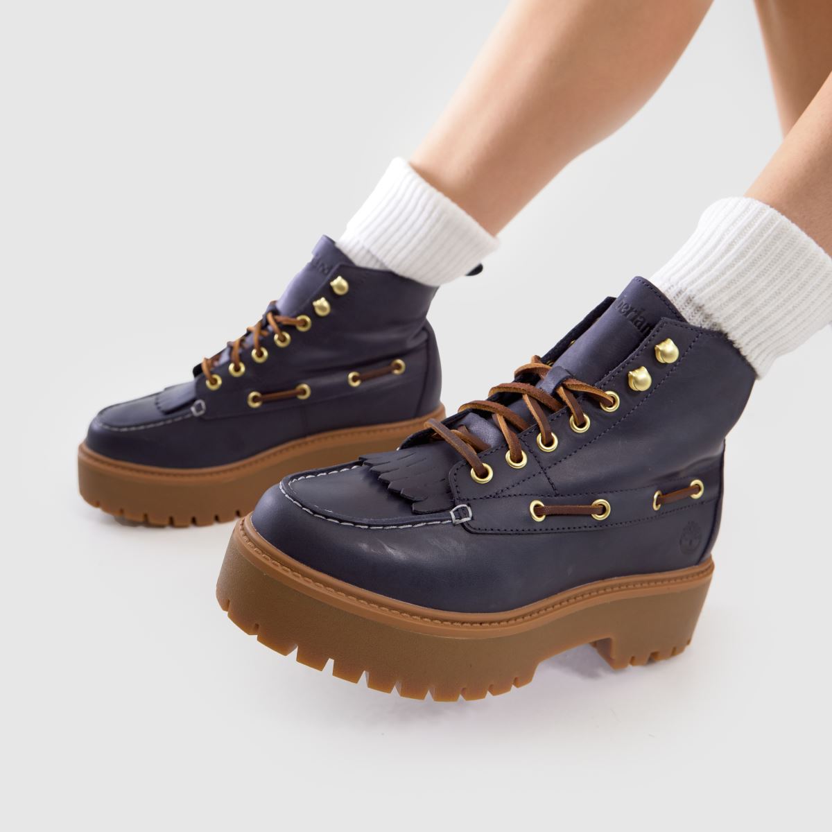 Timberland Stone Street Mid in Navy Timberland Stone Street Mid 8