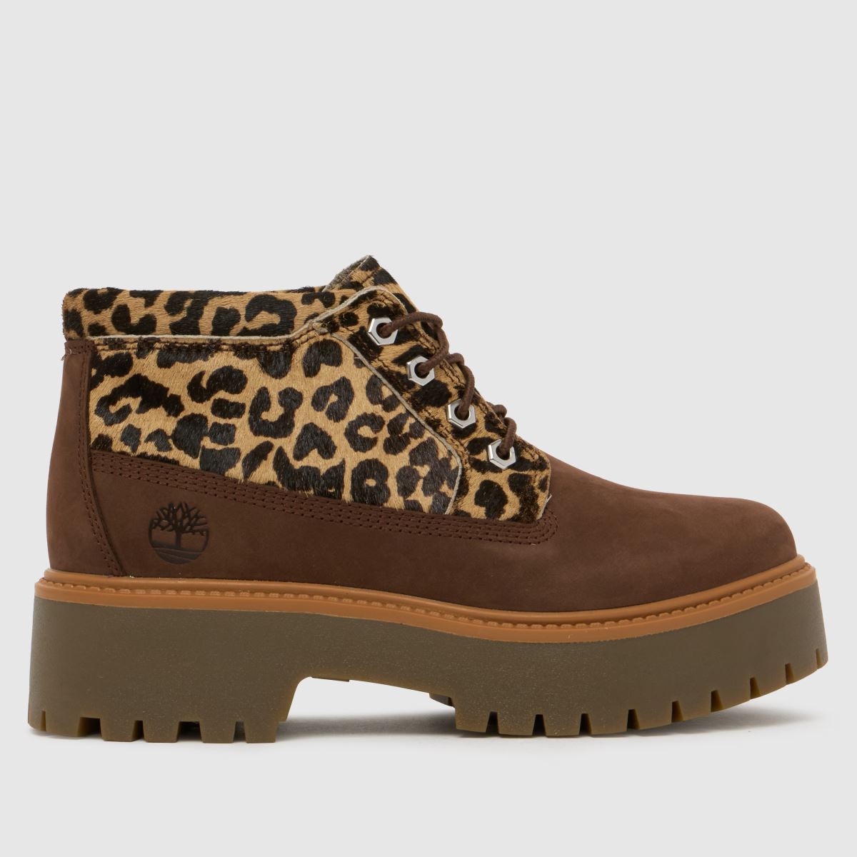 Timberland Stone Street Mid Leopard Boots in Multi