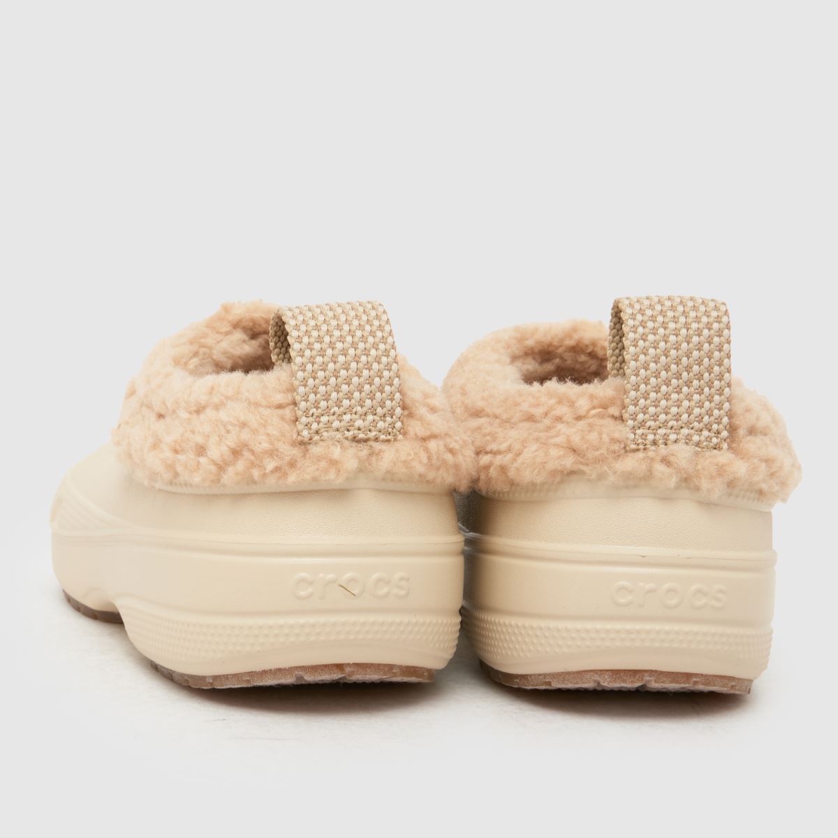 Womens Beige Crocs Classic Lined Shorty Boots schuh