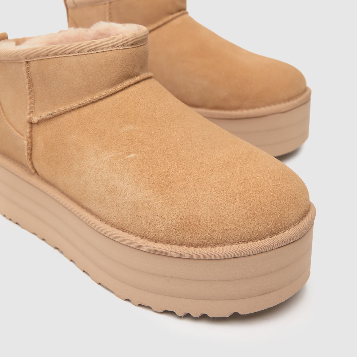 Womens Natural UGG Ultra Mini Platform Boots | schuh