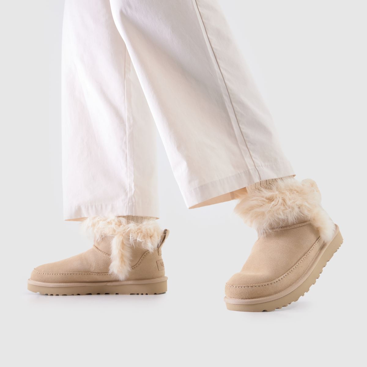 Womens Beige UGG Classic Ultra Mini Chalet Boots | schuh