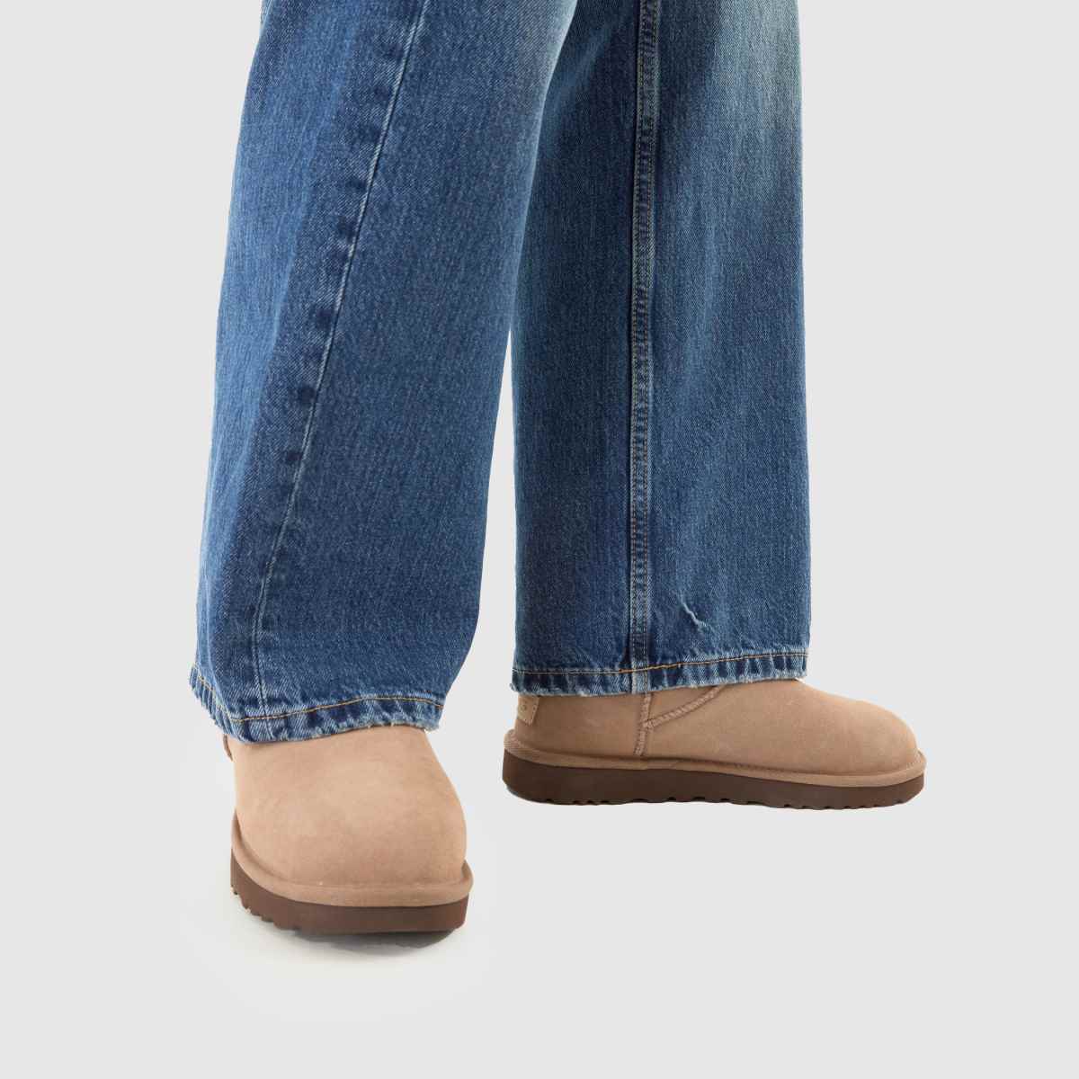 Womens Sand UGG Classic Micro Boots | schuh