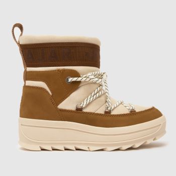PAJAR White & Brown Galaxy Ankle Snow Womens Boots
