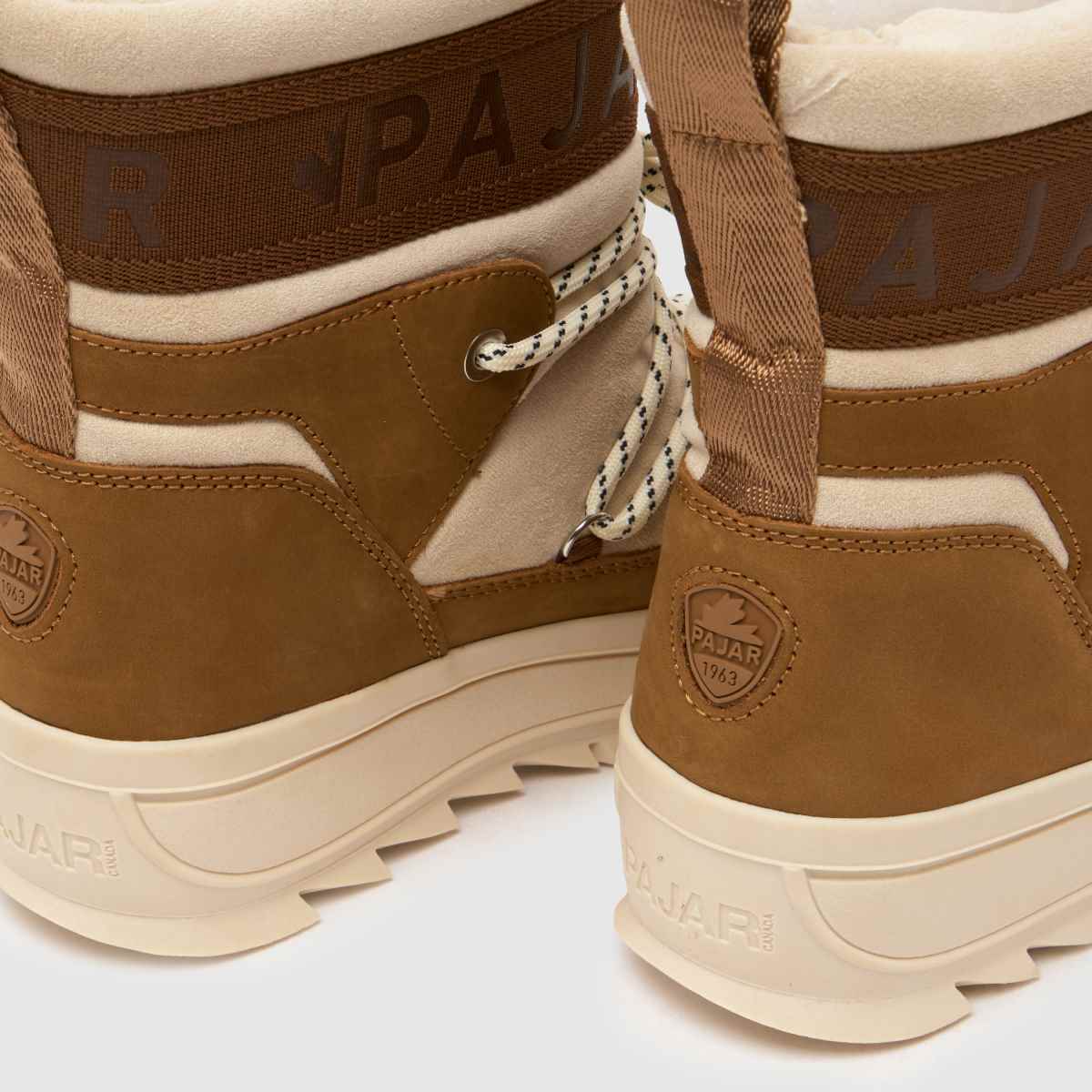 PAJAR Galaxy Ankle Snow in White & Brown PAJAR Galaxy Ankle Snow 7