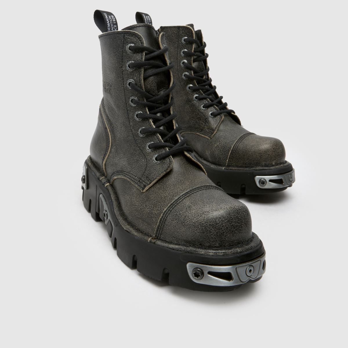 Womens Dark Grey NEW ROCK Reactor Boots | schuh