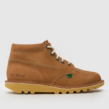 Kickers Classics Tan Kick Hi Womens Boots