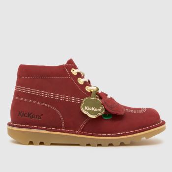 Kickers Classics Red Kick Hi Goldie Womens Boots