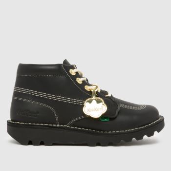 Kickers Classics Black Kick Hi Goldie Womens Boots