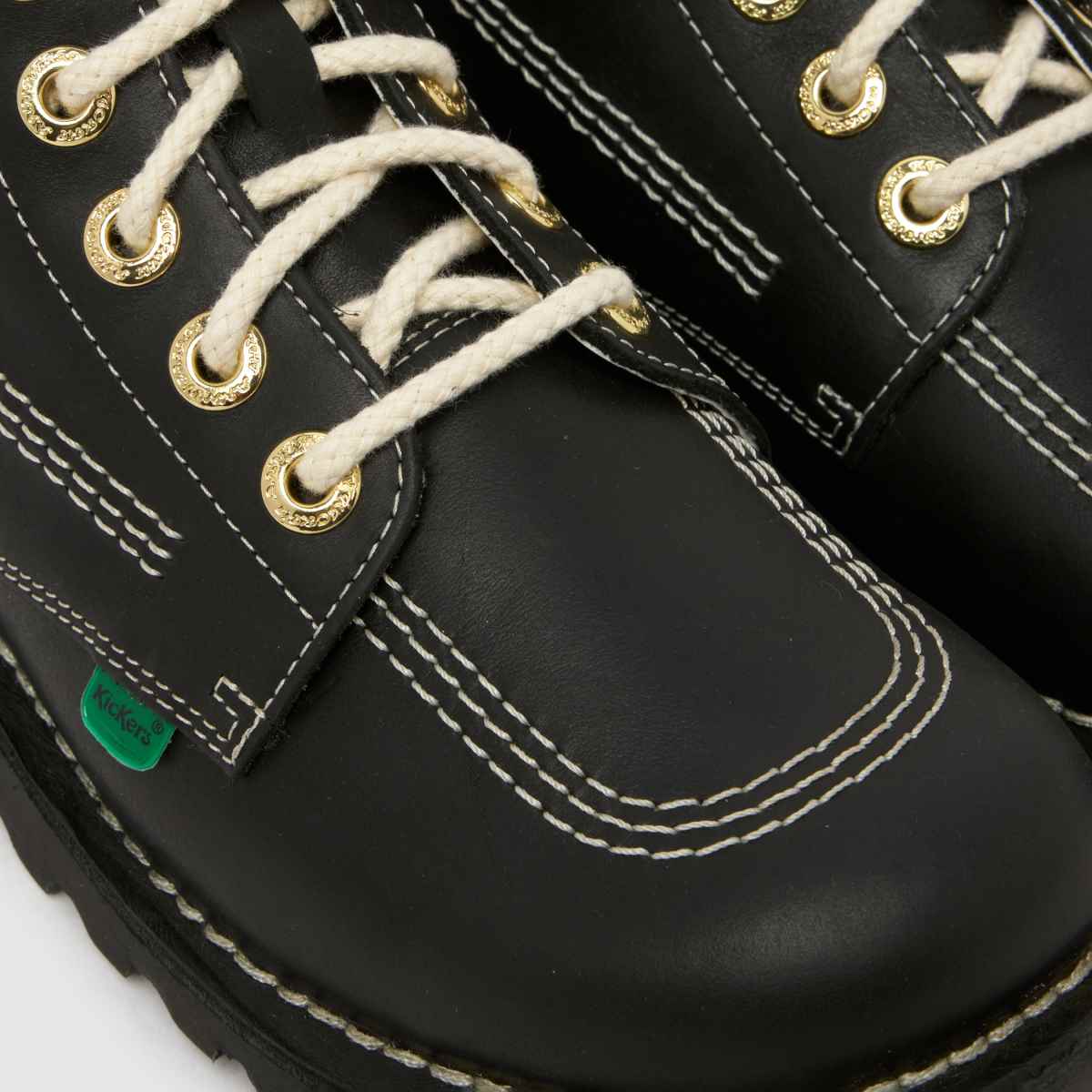 Kickers Classics Kick Hi Goldie in Black Kickers Classics Kick Hi Goldie 4