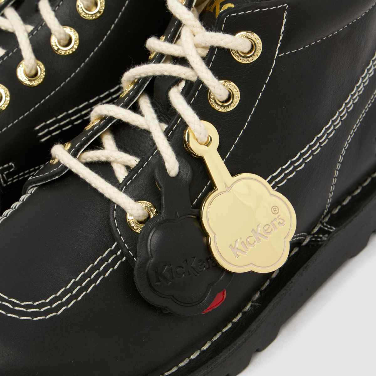 Kickers Classics Kick Hi Goldie in Black Kickers Classics Kick Hi Goldie 7
