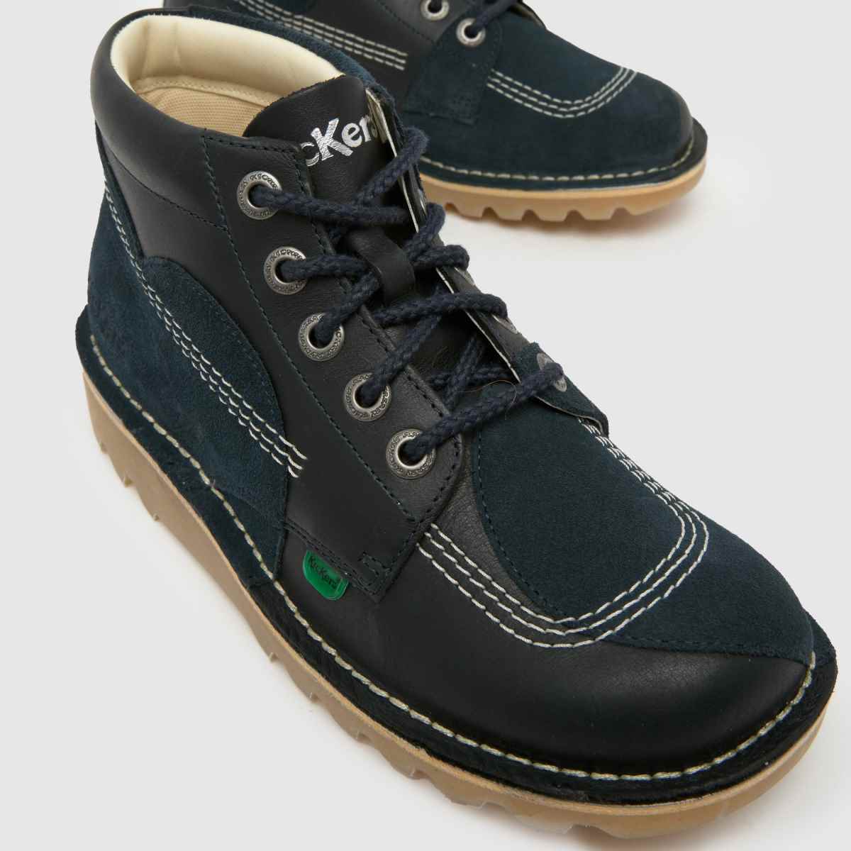 Kickers Classics Kick Hi Stitch in Navy Kickers Classics Kick Hi Stitch 4