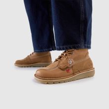 Kickers Classics Kick Hi Stitch in Tan Kickers Classics Kick Hi Stitch,2 of 4