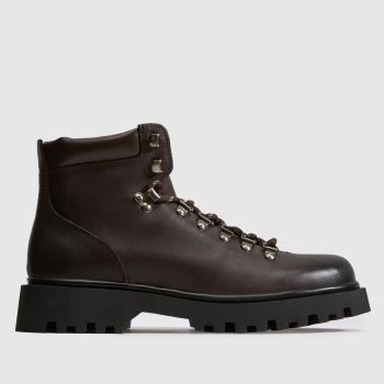 schuh Brown Candice Leather Hiker Boot Womens Boots