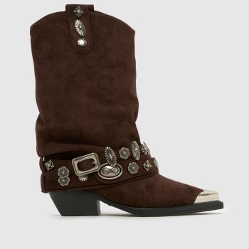 Azalea Wang Brown Ashraf Western Womens Boots