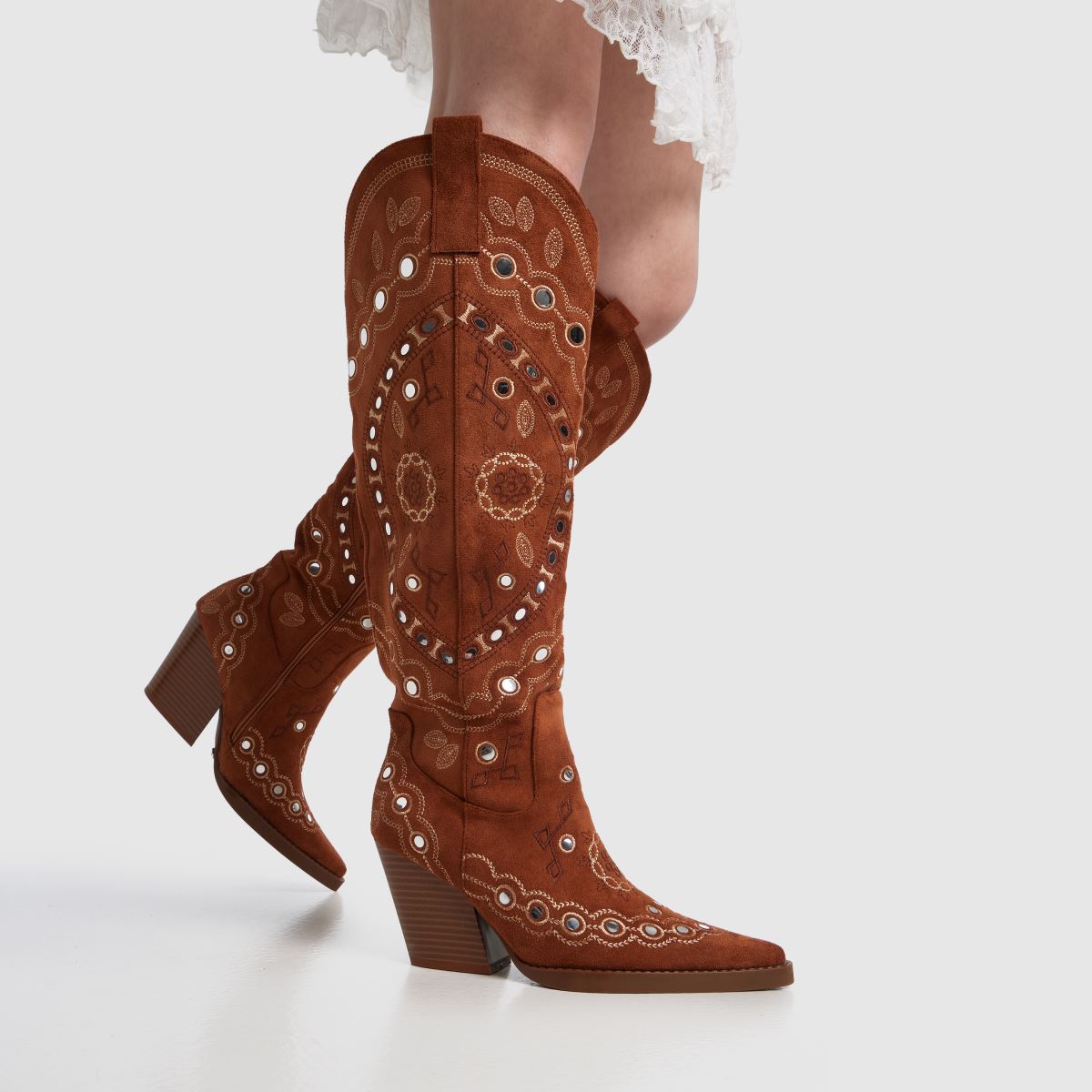Azalea Wang Aamina Knee in Tan Azalea Wang Aamina Knee 8
