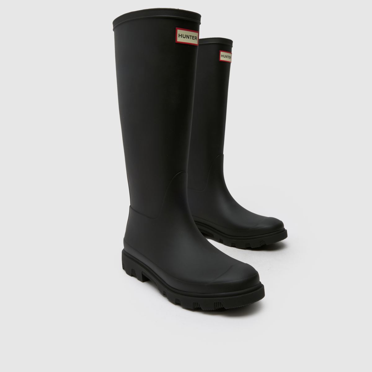 Womens Black HUNTER BOOTS Downpour Tall Boots | schuh
