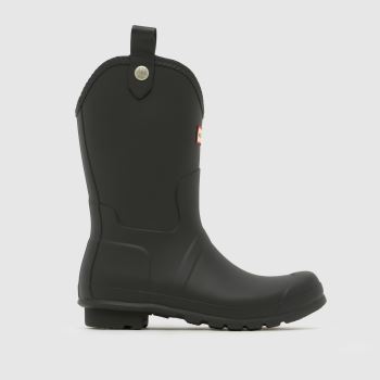 HUNTER BOOTS Black Original Cowboy Womens Boots