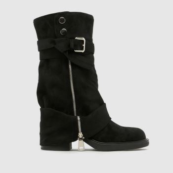SIMMI Black Lowry Ruched Womens Boots
