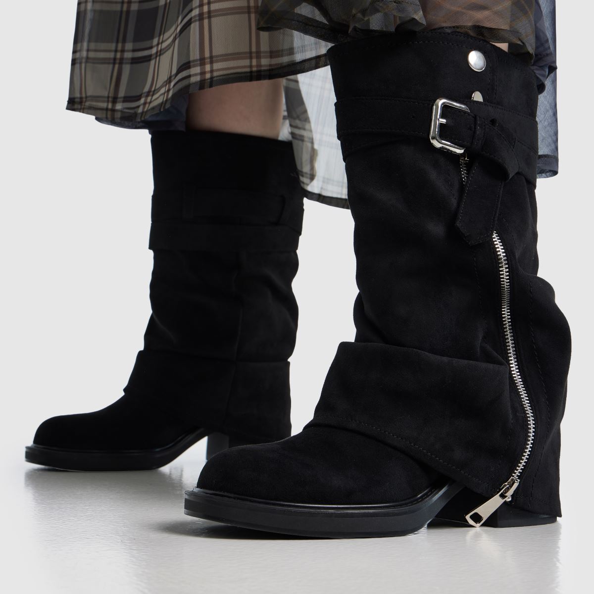 Damen SIMMI Schwarz Lowry Ruched Boots SIMMI Lowry Ruched 8