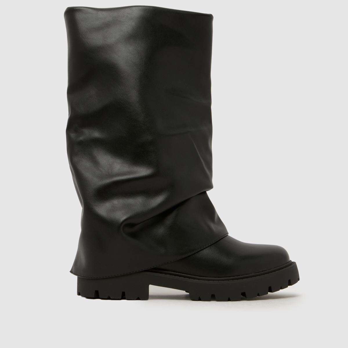 schuh Dartford Ruched Skirt Boot in Black schuh Dartford Ruched Skirt Boot