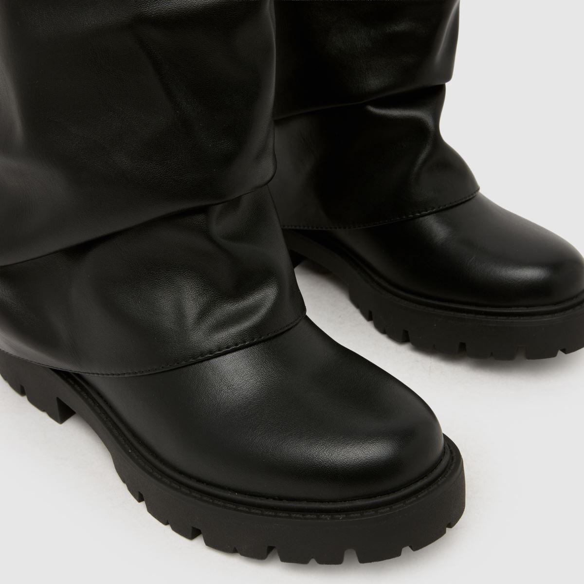 schuh Dartford Ruched Skirt Boot in Black schuh Dartford Ruched Skirt Boot 4