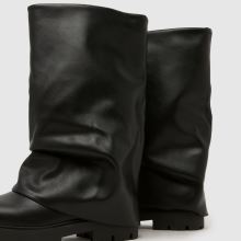 schuh Dartford Ruched Skirt Boot in Black schuh Dartford Ruched Skirt Boot,4 of 4