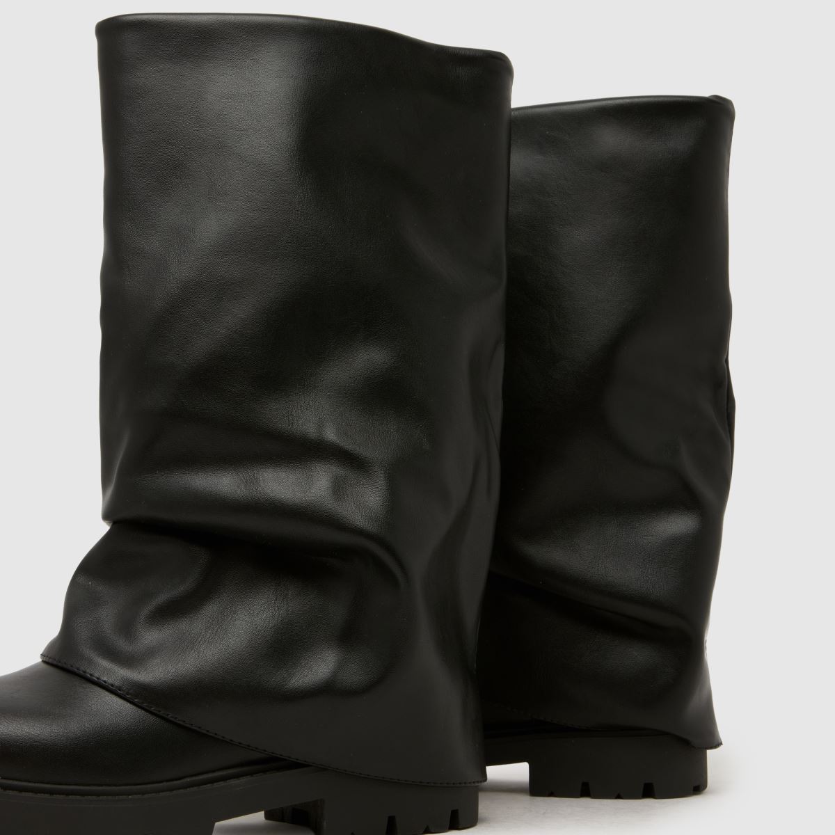 schuh Dartford Ruched Skirt Boot in Black schuh Dartford Ruched Skirt Boot 7