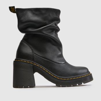Dr Martens Black Kasey Lo Pull On Womens Boots