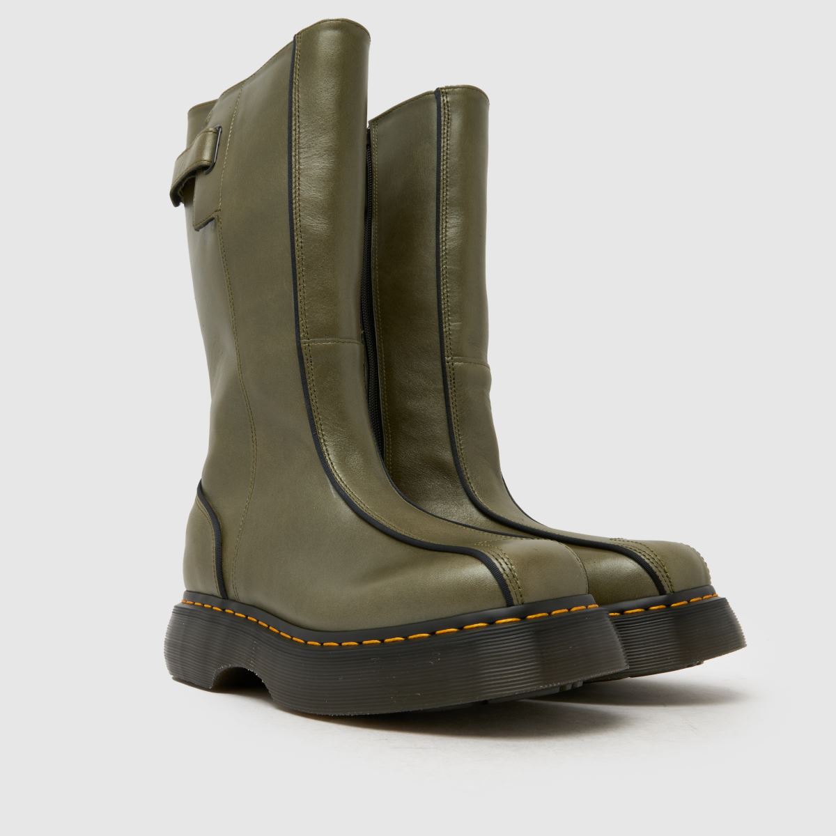 Womens Khaki Dr Martens Buzz Hi Boots | schuh