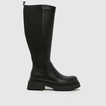 SIMMI Black Remus Chunky Knee High Womens Boots