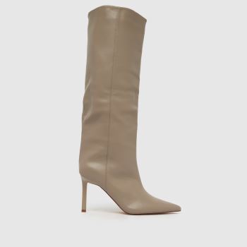 SIMMI Grey Miguel Wide Knee High Womens Boots