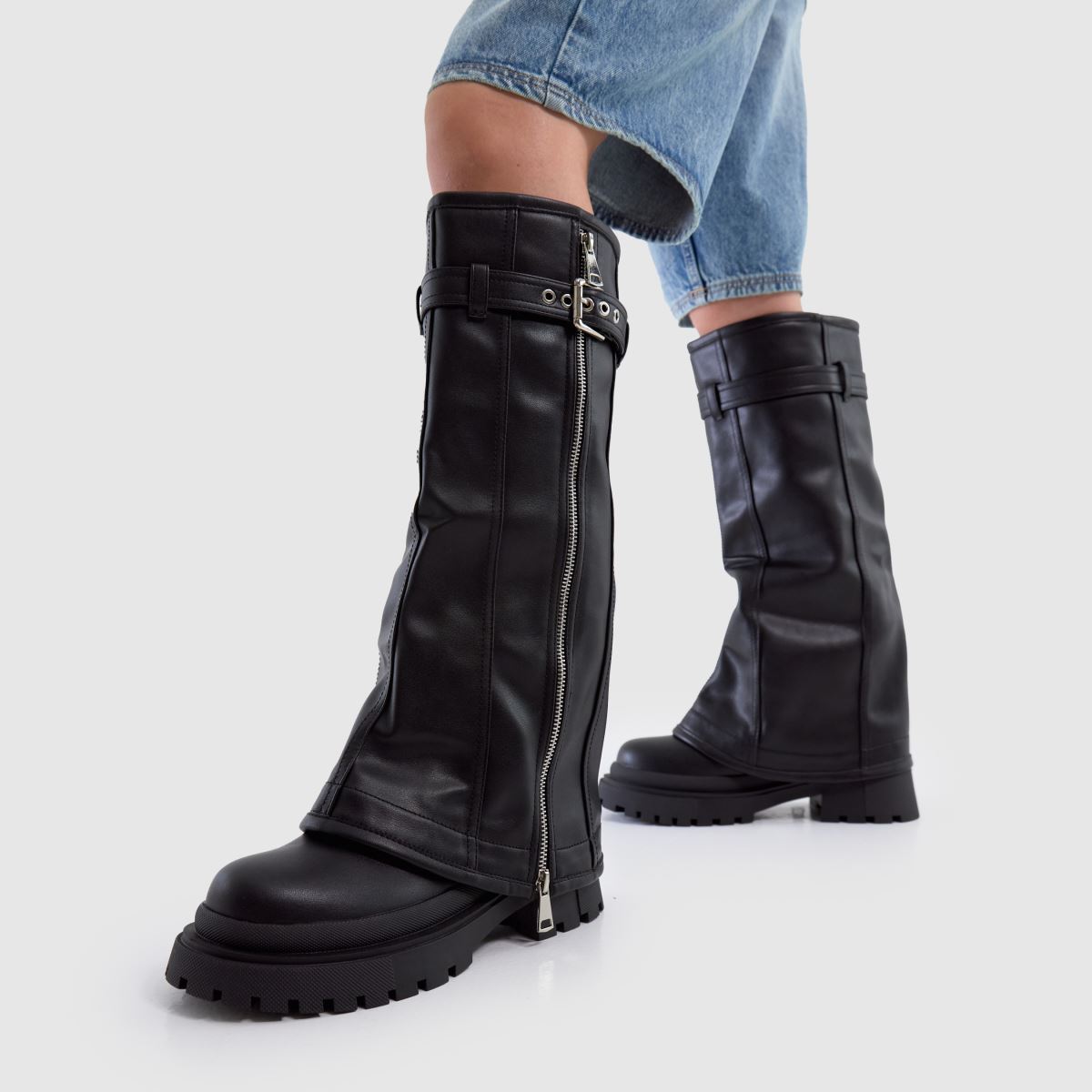 SIMMI Kylian Fold Over Zip in Black SIMMI Kylian Fold Over Zip 8