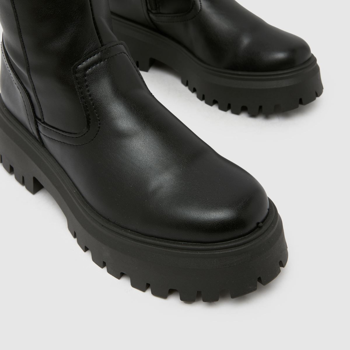 schuh Wide Fit Diana Chunky Knee High in Black schuh Diana Chunky Knee High 4