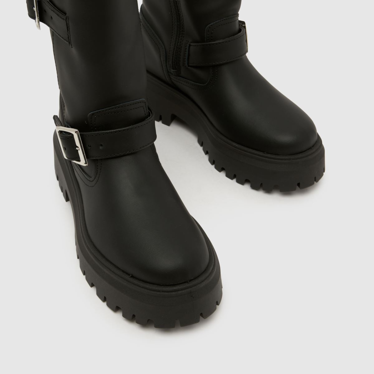 Damen schuh Schwarz Danbury Leather Biker Boots schuh Danbury Leather Biker 7