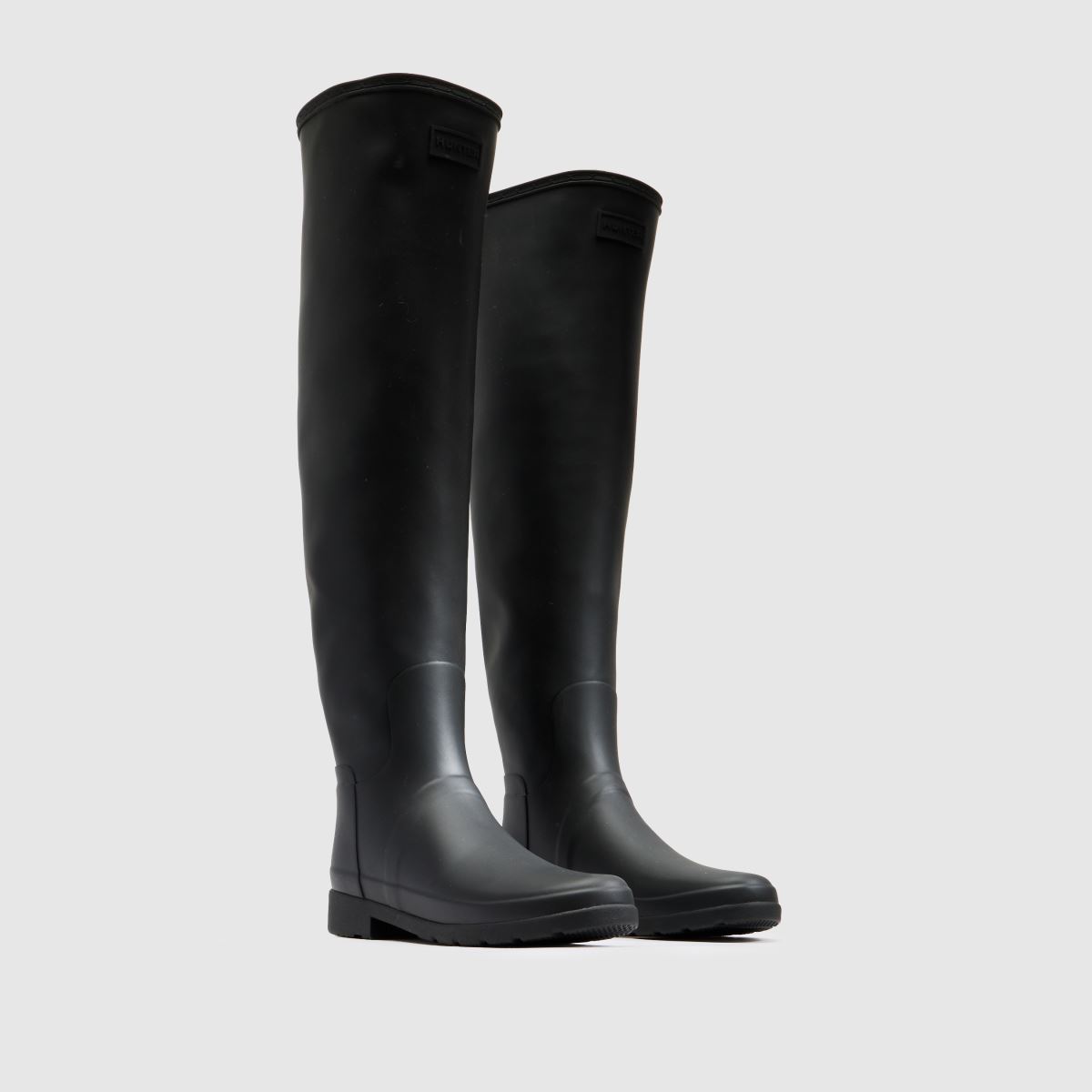 HUNTER BOOTS Refined Over The Knee in Black HUNTER BOOTS Refined Over The Knee 3