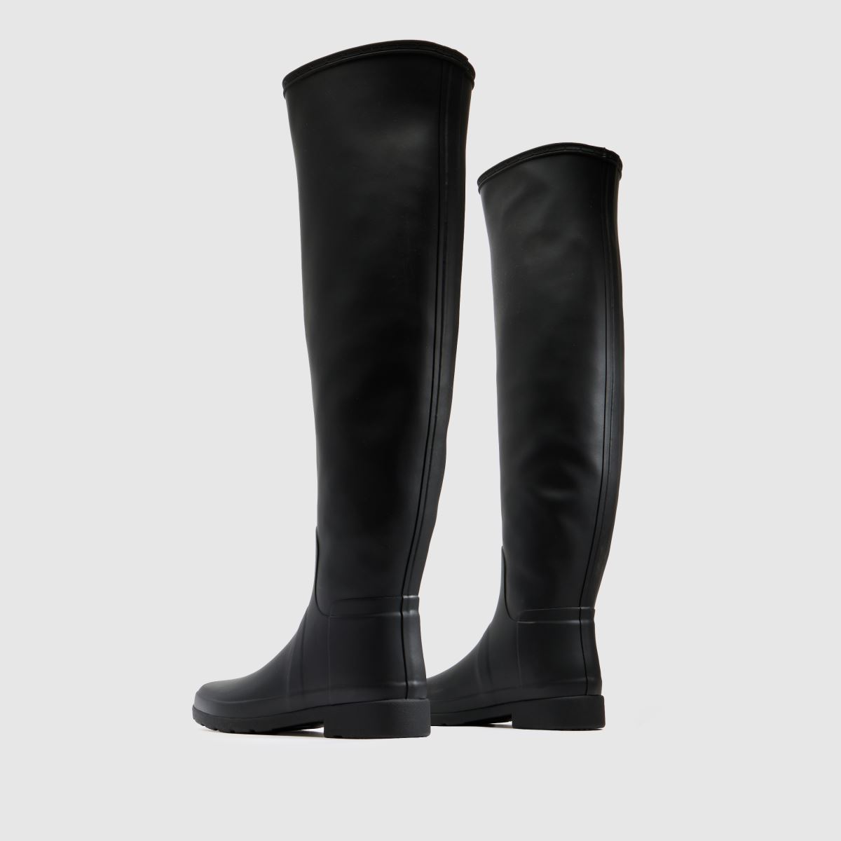 HUNTER BOOTS Refined Over The Knee in Black HUNTER BOOTS Refined Over The Knee 7