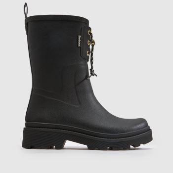 Barbour Black Devlin Mid Welly Womens Boots