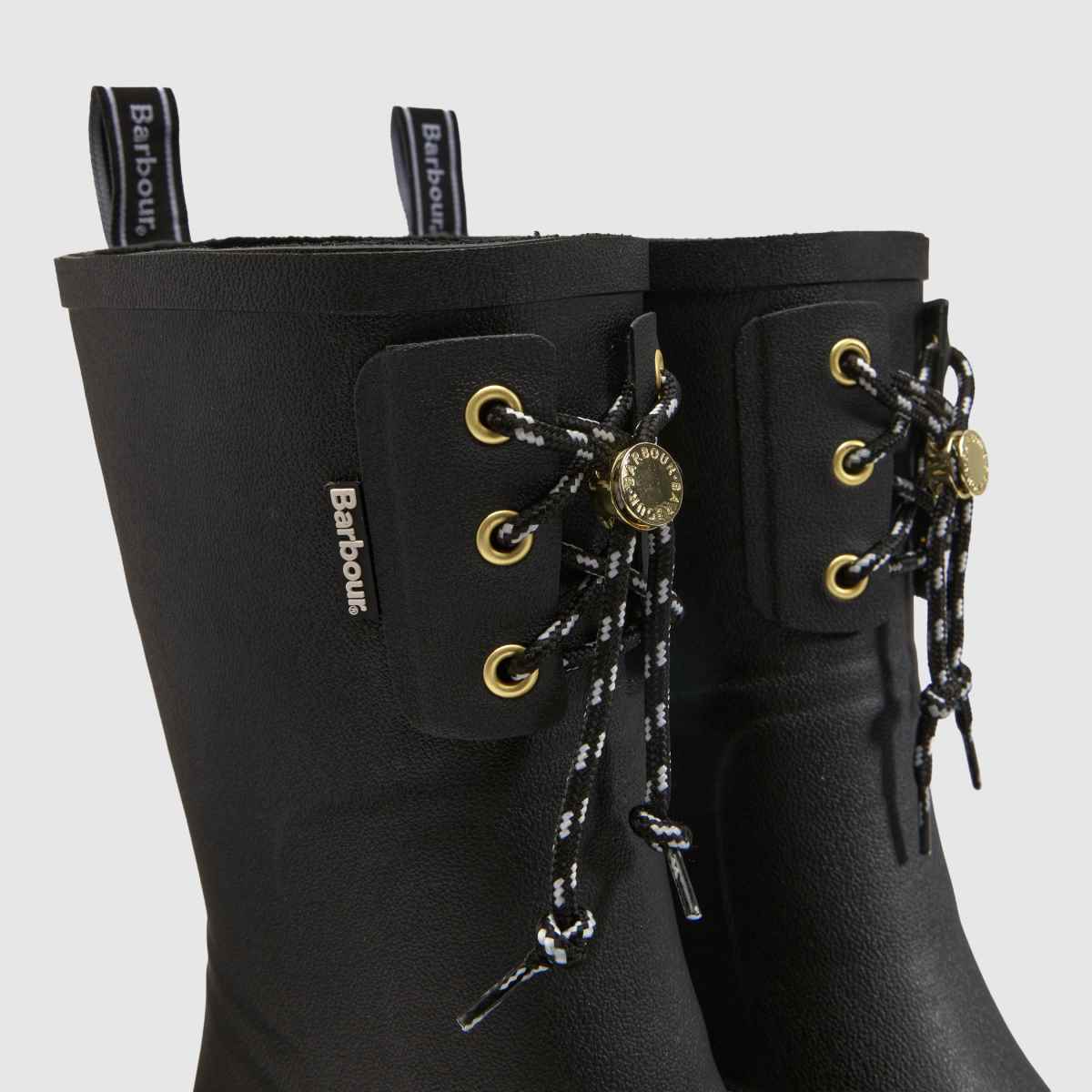 Barbour Devlin Mid Welly in Black Barbour Devlin Mid Welly 4