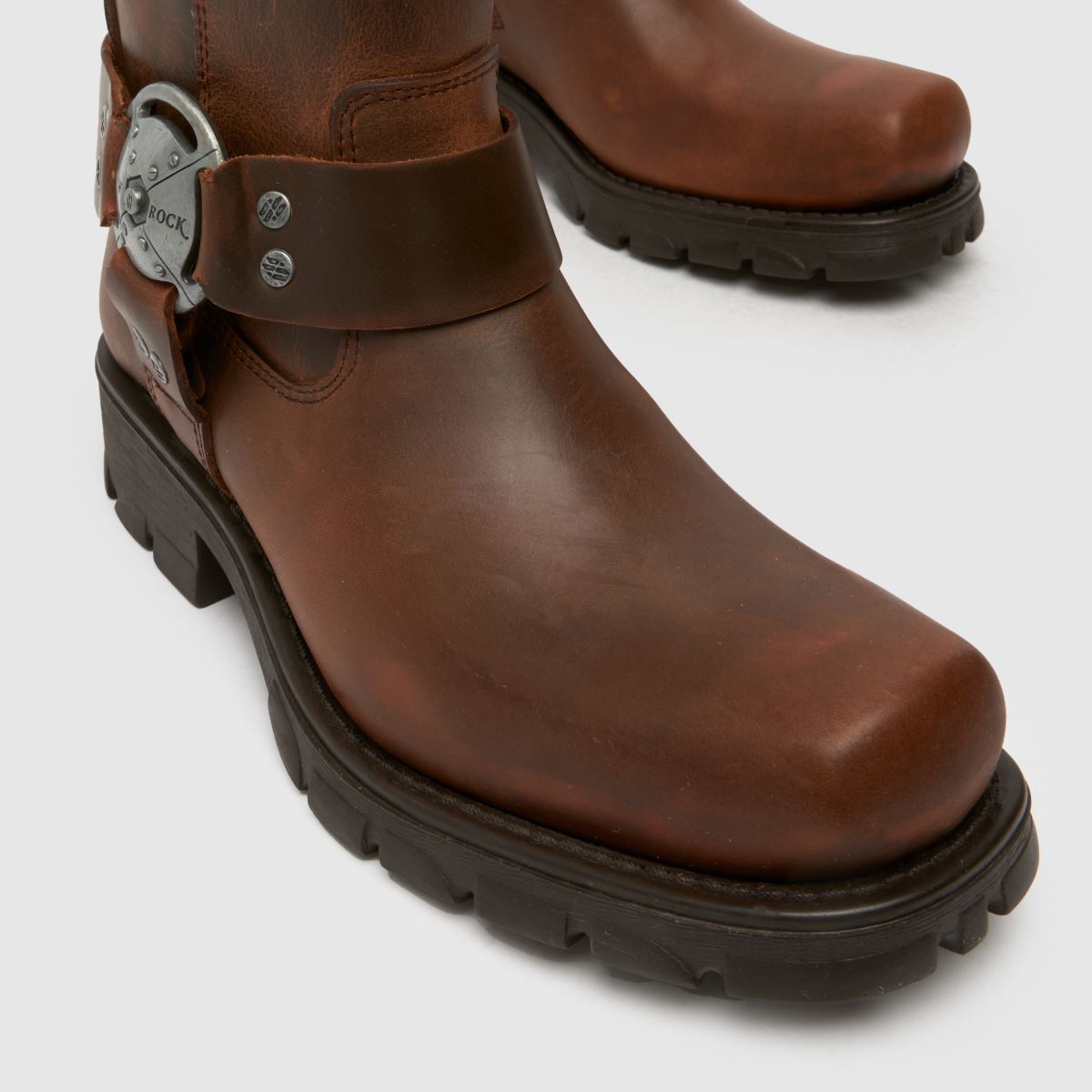 NEW ROCK High Biker in Tan