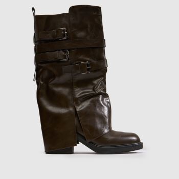 SIMMI Tan Lowella Knee Womens Boots