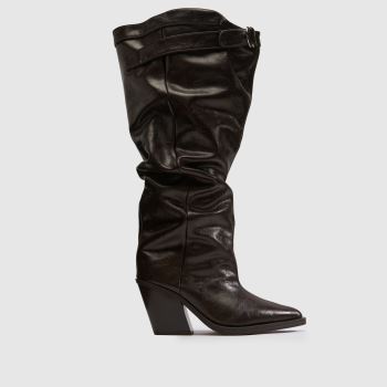 SIMMI Dark Brown Gamela Knee Womens Boots