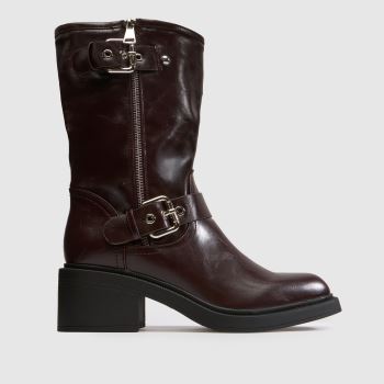 SIMMI Burgundy Ivani Mid Womens Boots