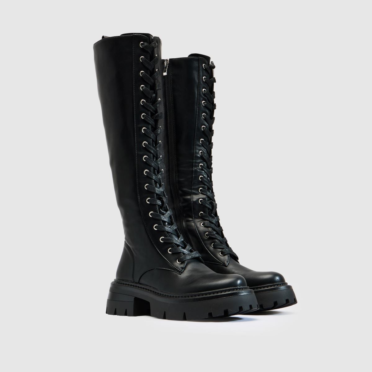 SIMMI Damara Lace Up Knee High in Black SIMMI Damara Lace Up Knee High 3