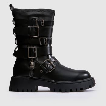 Azalea Wang Black Spridy Womens Boots