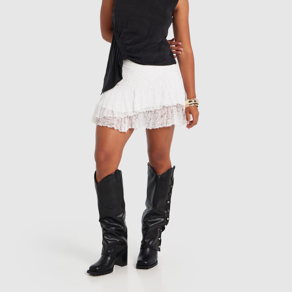 Azalea Wang Klimt Knee in Black Azalea Wang Klimt Knee 8