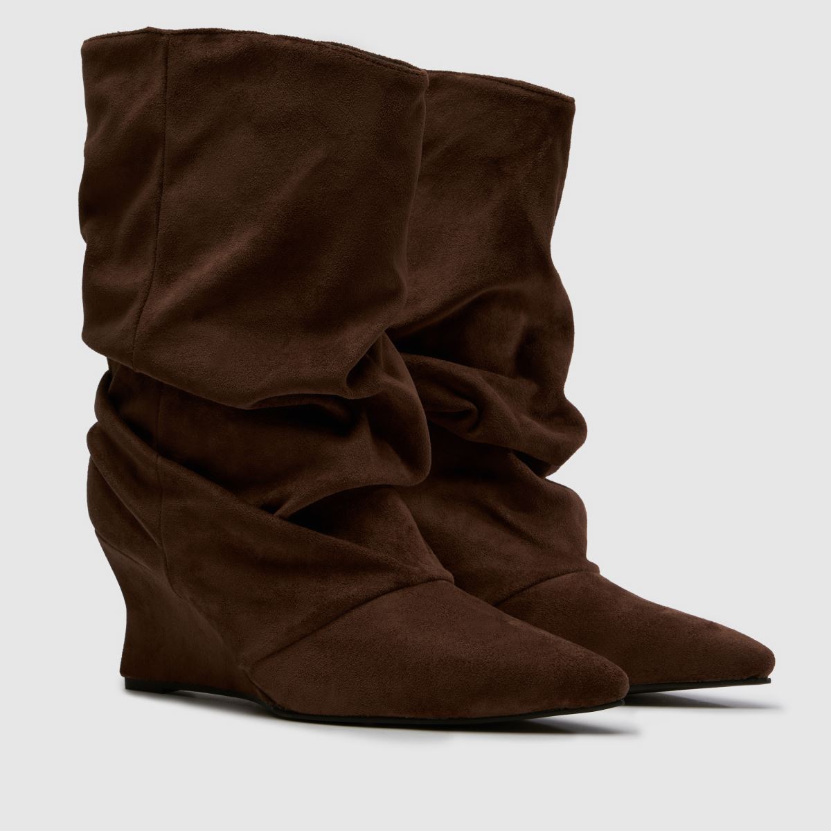 Azalea Wang Alissa Slouch Wedge in Brown Azalea Wang Alissa Slouch Wedge 3