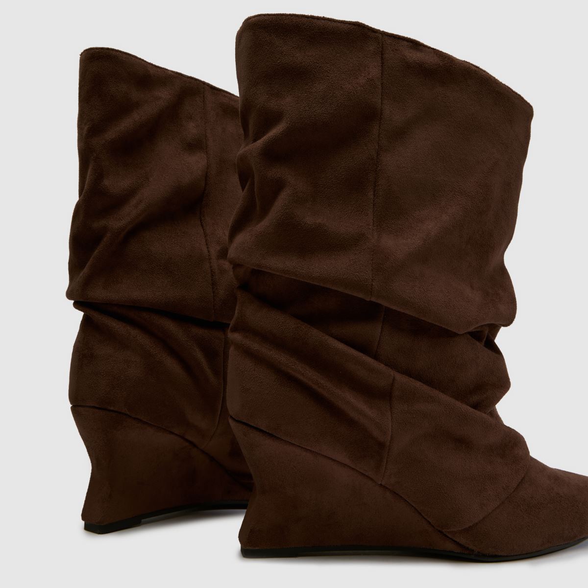 Azalea Wang Alissa Slouch Wedge in Brown Azalea Wang Alissa Slouch Wedge 7