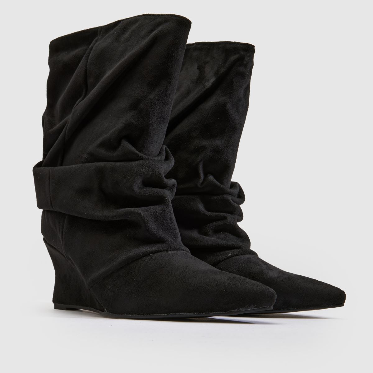 Azalea Wang Alissa Slouch Wedge in Black Azalea Wang Alissa Slouch Wedge 3