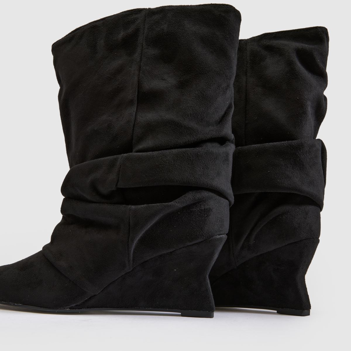 Azalea Wang Alissa Slouch Wedge in Black Azalea Wang Alissa Slouch Wedge 7